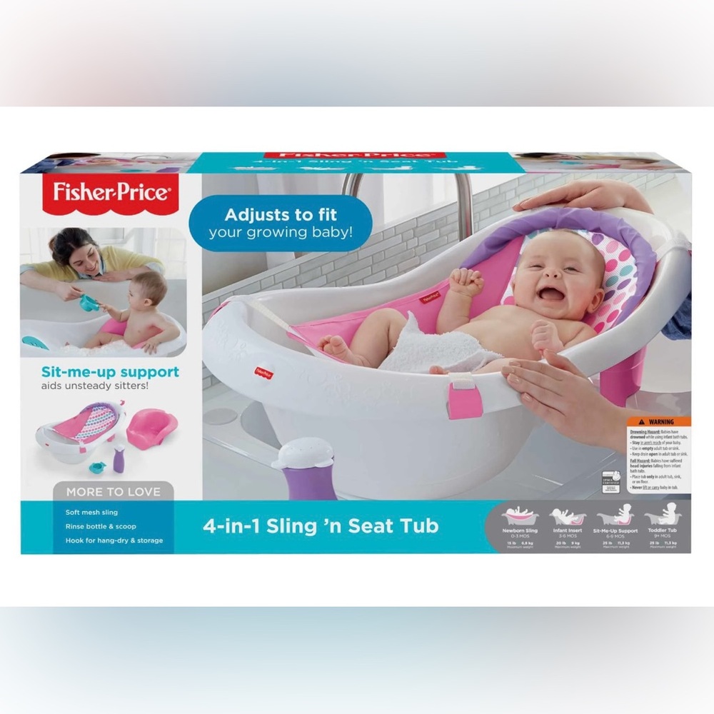 NWT Fisher price 4 in 1 infant tub